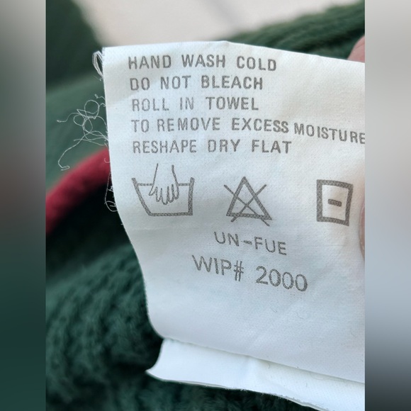 Woolrich Men’s Chunky Sweater Leather‎ Buttons Size Large - Picture 7 of 9